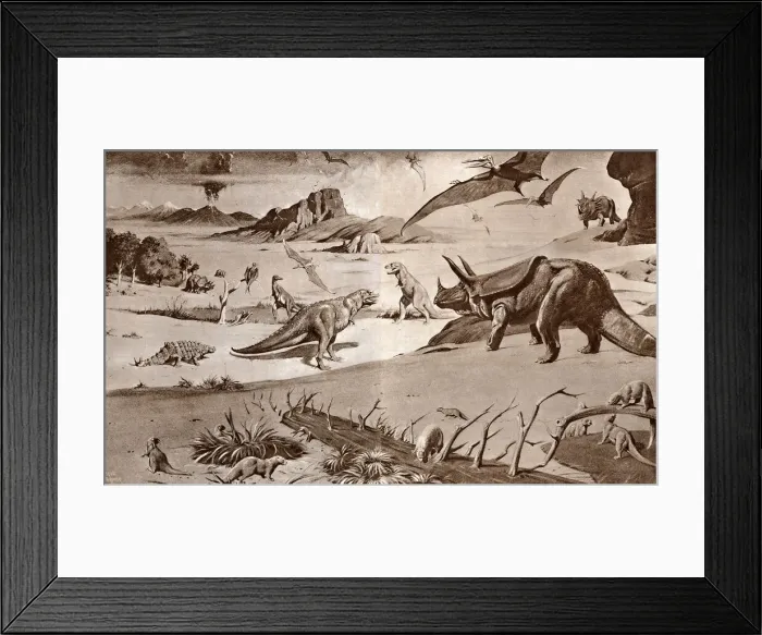Framed Print : The Last Days of the Dinosaurs - Time of Great Change Framed Print : The Last Days of the Dinosaurs - Time of Great Change