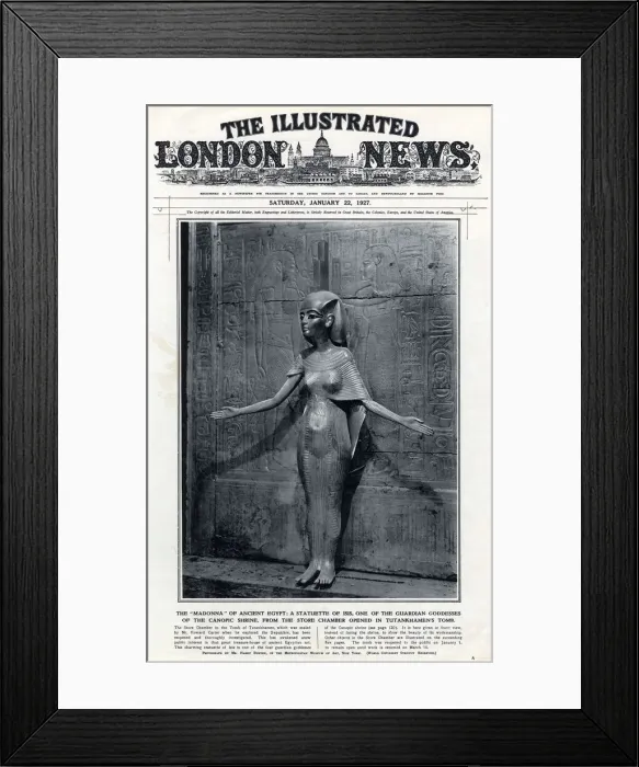 Framed Print : Statuette of Isis from store chamber in Tutankhamuns tomb Framed Print : Statuette of Isis from store chamber in Tutankhamuns tomb
