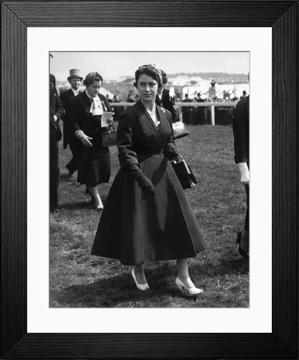 Framed Print : Princess Margaret at the Derby, 1955 Framed Print : Princess Margaret at the Derby, 1955
