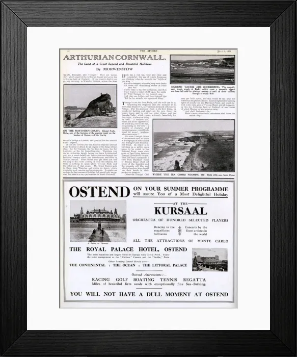 Framed Print : Arthurian Cornwall, 1929 Framed Print : Arthurian Cornwall, 1929