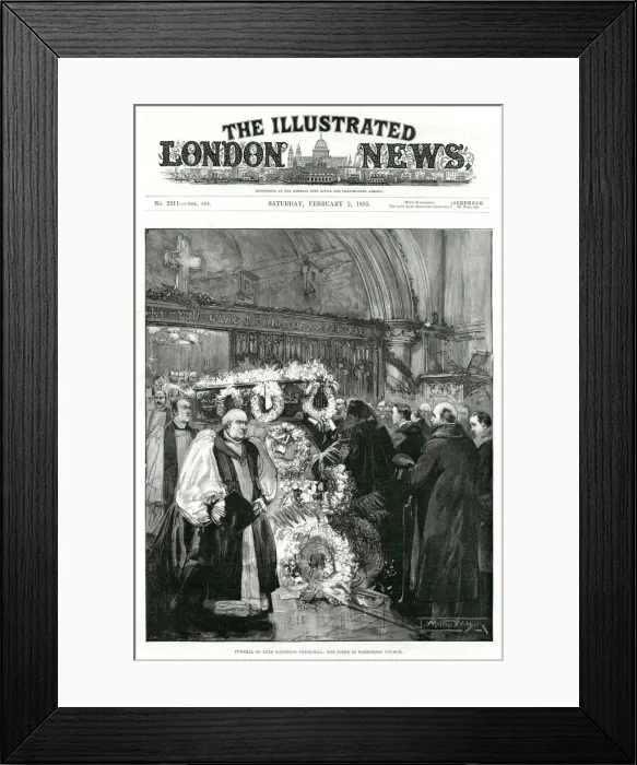 Framed Print : Funeral of Lord Randolph Churchill 1895 Framed Print : Funeral of Lord Randolph Churchill 1895
