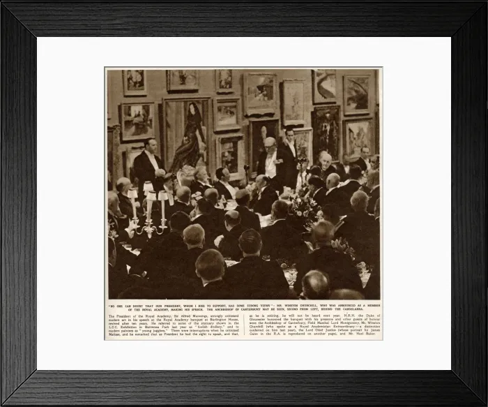 Framed Print : Revival of the Royal Academy Banquet, 1949 Framed Print : Revival of the Royal Academy Banquet, 1949