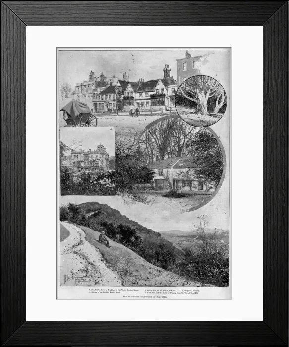 Framed Print : The suggested enclosure of Box Hill, Surrey Framed Print : The suggested enclosure of Box Hill, Surrey