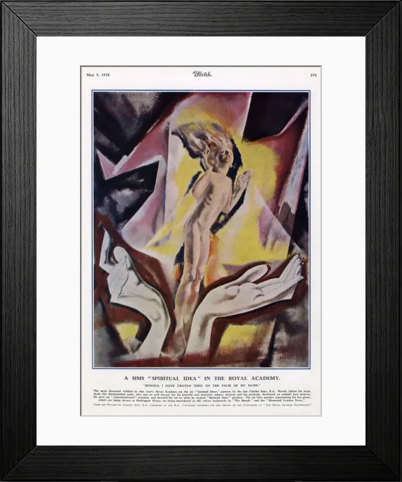 Framed Print : Charles Sims, Behold, I have graven thee painting Framed Print : Charles Sims, Behold, I have graven thee painting