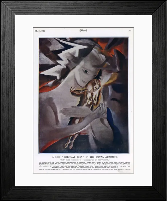 Framed Print : Charles Sims, Mans last pretence of consummation painting
