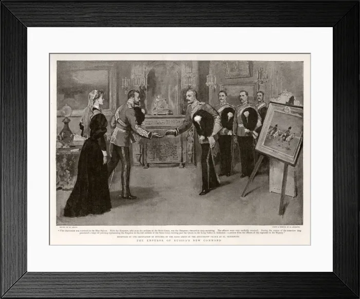 Framed Print : Tsar Nicholas II and The Royal Scots Greys Framed Print : Tsar Nicholas II and The Royal Scots Greys