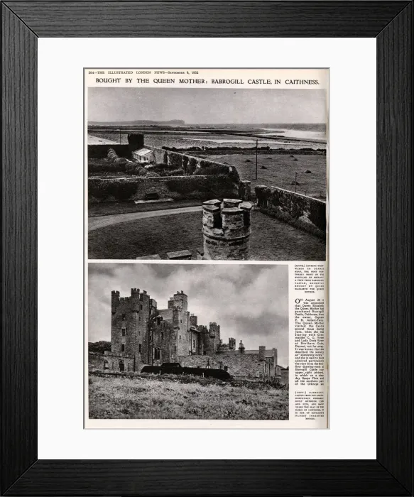 Framed Print : Barrogill Castle (the Castle of Mey), 1952 Framed Print : Barrogill Castle (the Castle of Mey), 1952