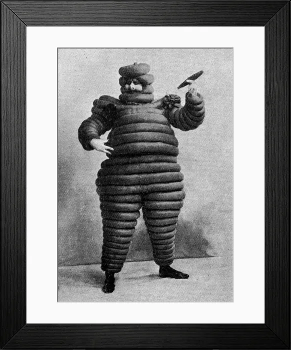 Framed Print : Fancy dress costume - Bibendum