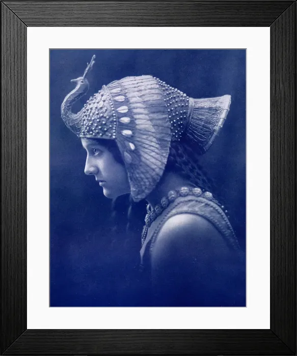 Framed Print : The Head Decorative - A Fashion of Old Egypt