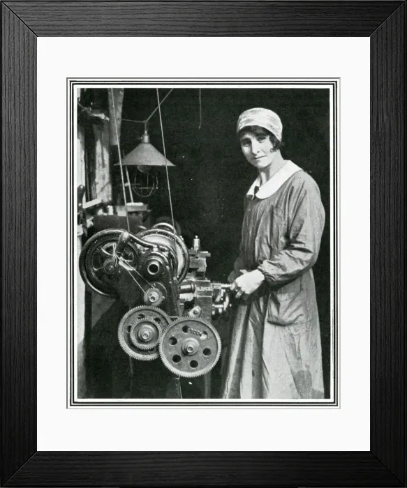 Framed Print : Miss Annette Ashberry, engineer Framed Print : Miss Annette Ashberry, engineer