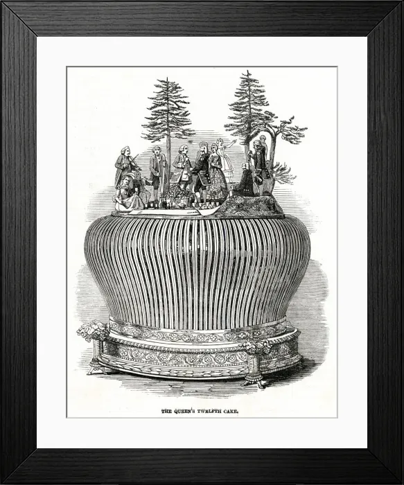 Framed Print : Queen Victorias twelfth cake 1849
