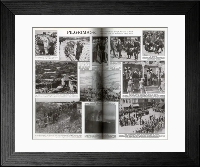 Framed Print : Post-WW1 pilgrimage in Belgium and France Framed Print : Post-WW1 pilgrimage in Belgium and France