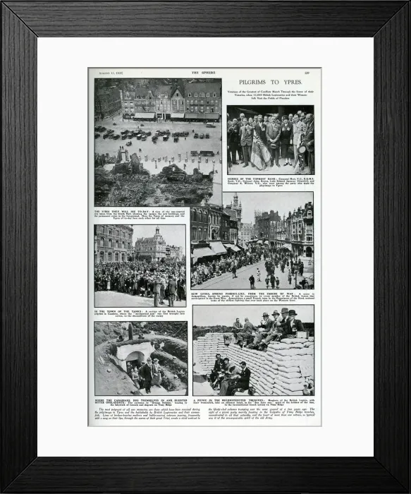 Framed Print : Post-WW1 pilgrimage to Belgium and France Framed Print : Post-WW1 pilgrimage to Belgium and France