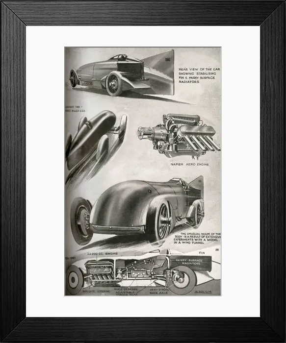 Framed Print : Malcolm Campbells Blue Bird, land speed record 1928 Framed Print : Malcolm Campbells Blue Bird, land speed record 1928