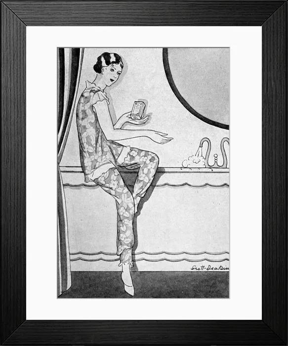 Framed Print : Clarks Thinning Bath Salts Framed Print : Clarks Thinning Bath Salts