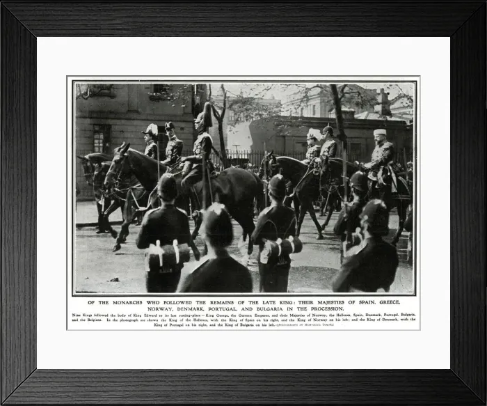 Framed Print : Funeral procession of King Edward VII 1910 Framed Print : Funeral procession of King Edward VII 1910