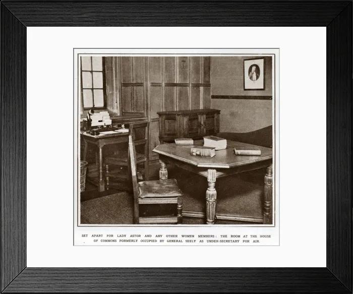 Framed Print : Women members room at the House of Commons Framed Print : Women members room at the House of Commons