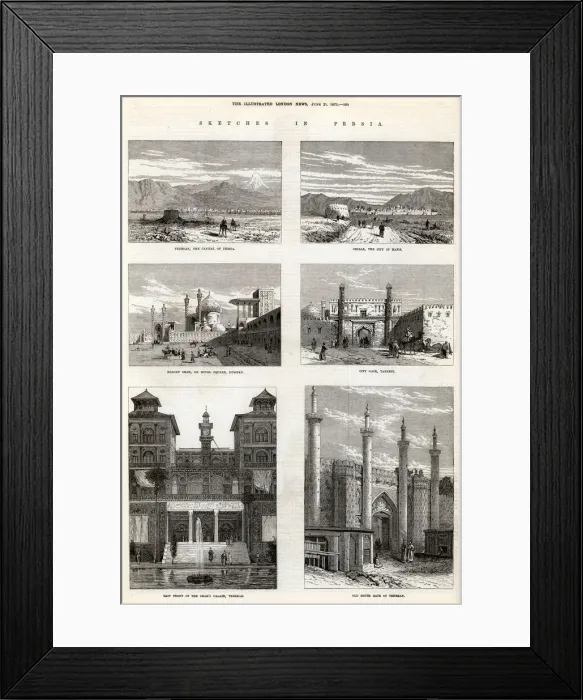 Framed Print : Sketches in Persia