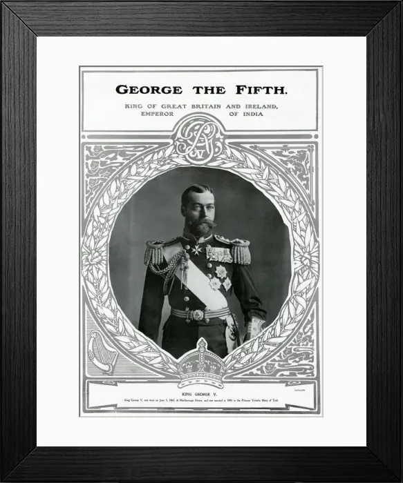 Framed Print : King George V Framed Print : King George V