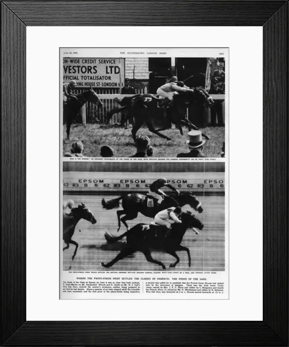 Framed Print : Photo finish compared Framed Print : Photo finish compared