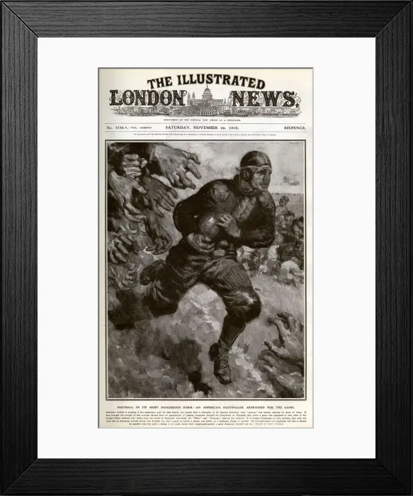 Framed Print : American football at the Crystal Palace, 1910 Framed Print : American football at the Crystal Palace, 1910