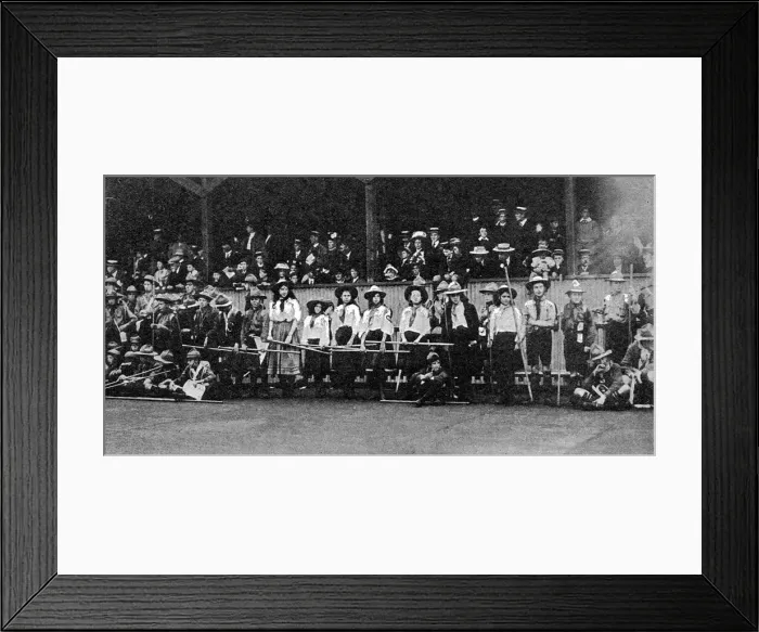 Framed Print : Girl scouts at the Crystal Palace, 1909 Framed Print : Girl scouts at the Crystal Palace, 1909