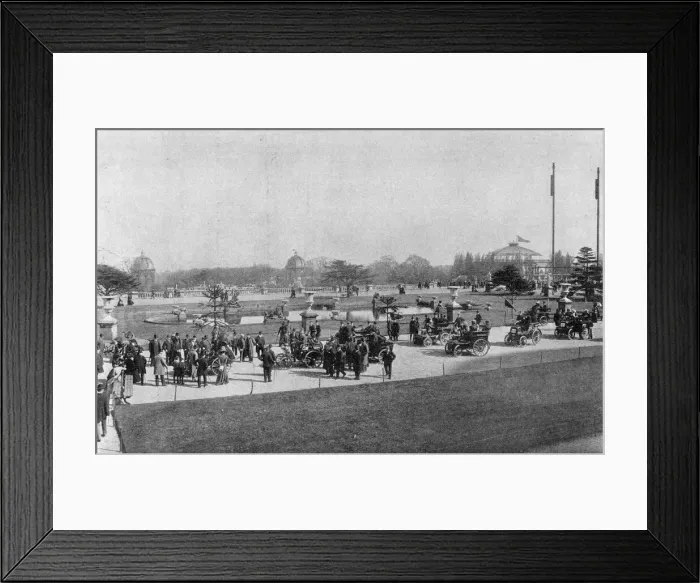 Framed Print : Motor car meet at the Crystal Palace, 1899 Framed Print : Motor car meet at the Crystal Palace, 1899