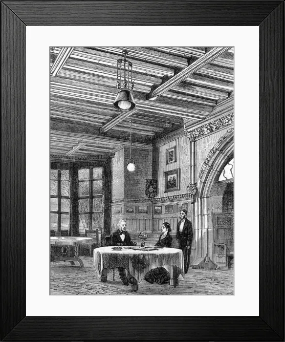 Framed Print : Swan electric light at Cragside Framed Print : Swan electric light at Cragside