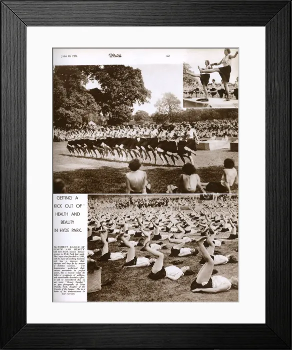 Framed Print : League of Health & Beauty demonstration in Hyde Park Framed Print : League of Health & Beauty demonstration in Hyde Park