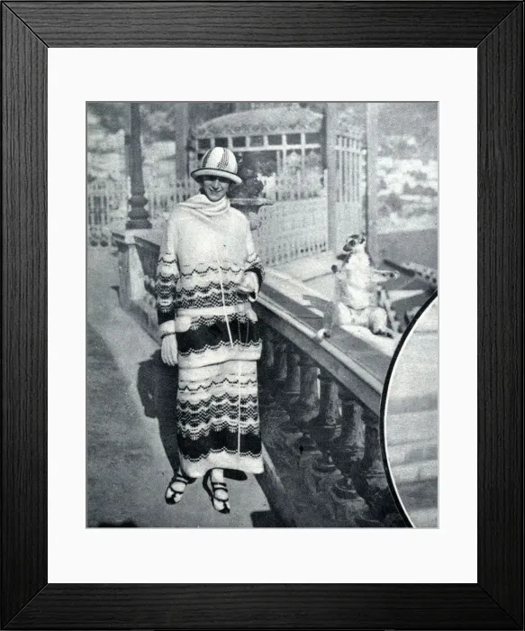 Framed Print : Mrs Benlinck Budd and her pet lemur - French Riviera Framed Print : Mrs Benlinck Budd and her pet lemur - French Riviera