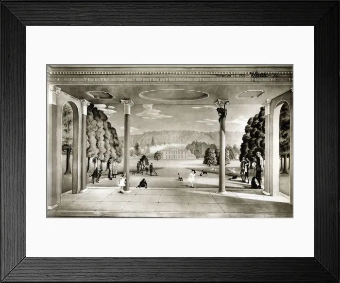 Framed Print : Lord and Lady Tweeddale with family and exotic pets