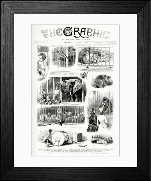 Framed Print : The Sale of the Royal Windsor Castle Menagerie Framed Print : The Sale of the Royal Windsor Castle Menagerie