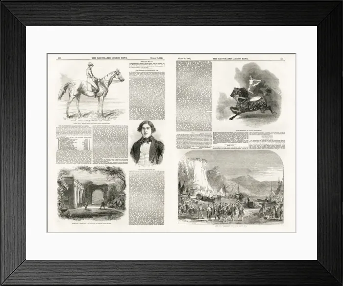 Framed Print : Interior pages of The Illustrated London News, 1849 Framed Print : Interior pages of The Illustrated London News, 1849