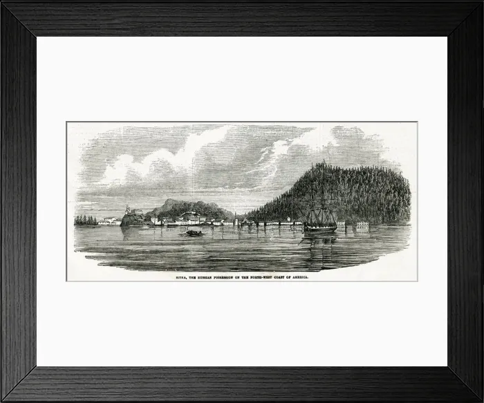Framed Print : Sitka, the Russian possession on North-West coast of America