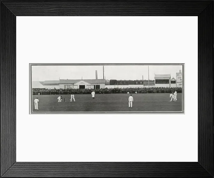 Framed Print : Australia beating England at cricket by three runs Framed Print : Australia beating England at cricket by three runs