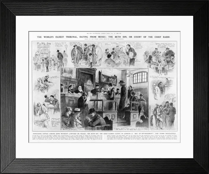 Framed Print : The Beth Din or Court of the Chief Rabbi Framed Print : The Beth Din or Court of the Chief Rabbi