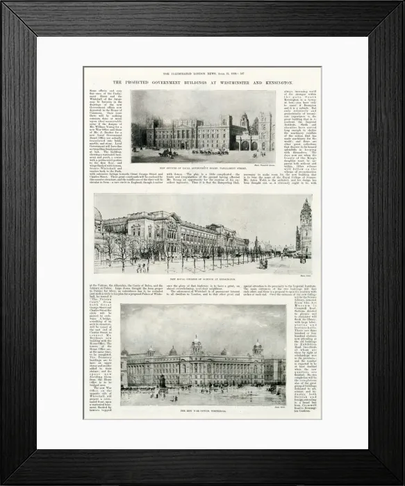 Framed Print : images of projected government buildings Framed Print : images of projected government buildings