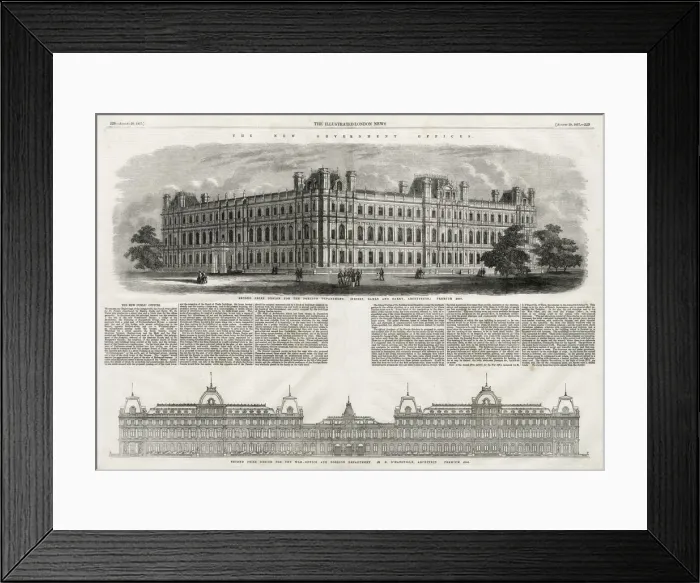 Framed Print : design for the foreign department Framed Print : design for the foreign department