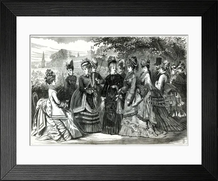 Framed Print : Paris Spring fashions 1874 Framed Print : Paris Spring fashions 1874