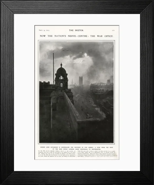 Framed Print : View from the roof of the War Office Framed Print : View from the roof of the War Office