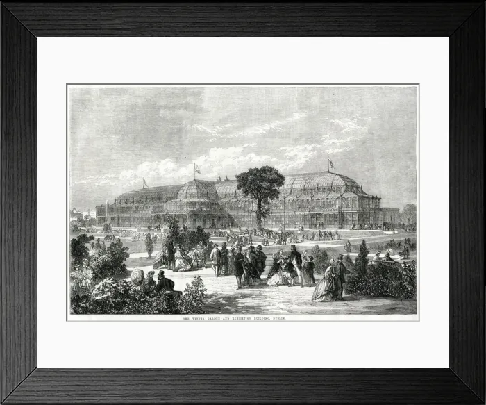 Framed Print : Winter Garden Exhibition, Dublin 1865 Framed Print : Winter Garden Exhibition, Dublin 1865