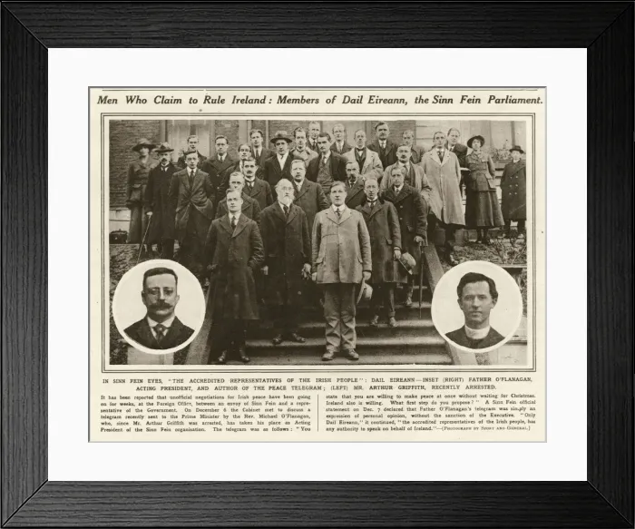 Framed Print : Members of Dail Eireann - the Sinn Fein Parliament Framed Print : Members of Dail Eireann - the Sinn Fein Parliament