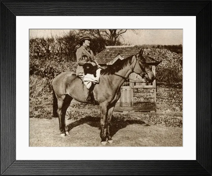 Framed Print : Mrs A. J. Munnings riding a horse in Somerset Framed Print : Mrs A. J. Munnings riding a horse in Somerset