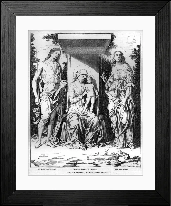 Framed Print : Virgin and Child Enthroned