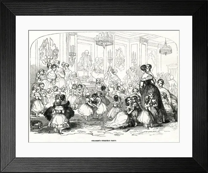 Framed Print : Childrens Christmas party 1847