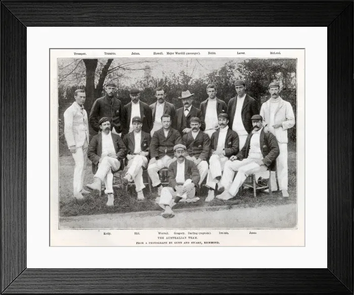 Framed Print : The Australian cricket team, 1899 Framed Print : The Australian cricket team, 1899