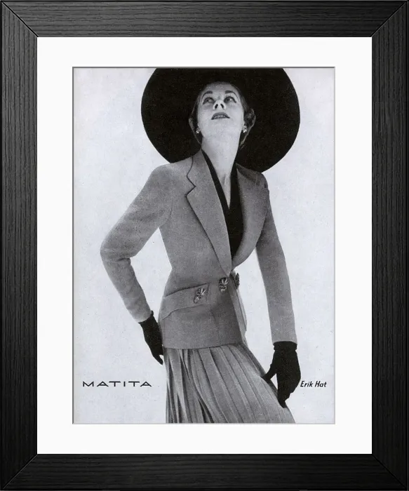 Framed Print : Matita advertisement, 1950 Framed Print : Matita advertisement, 1950