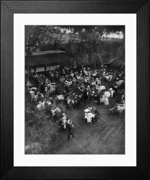 Framed Print : Cairo - garden party held by Lord Kitchener
