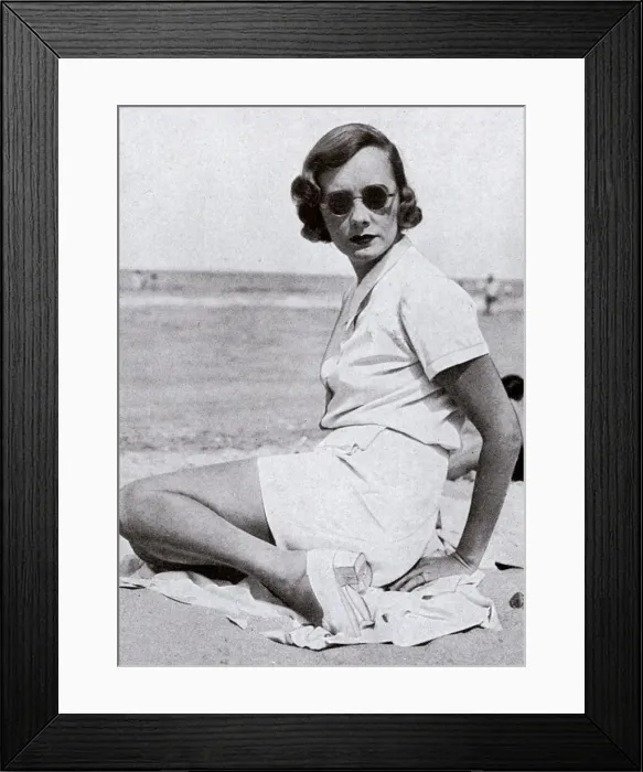 Framed Print : Lady Castlerosse at Deauville
