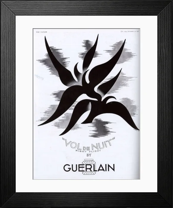 Framed Print : Vol de Nuit by Guerlain Framed Print : Vol de Nuit by Guerlain